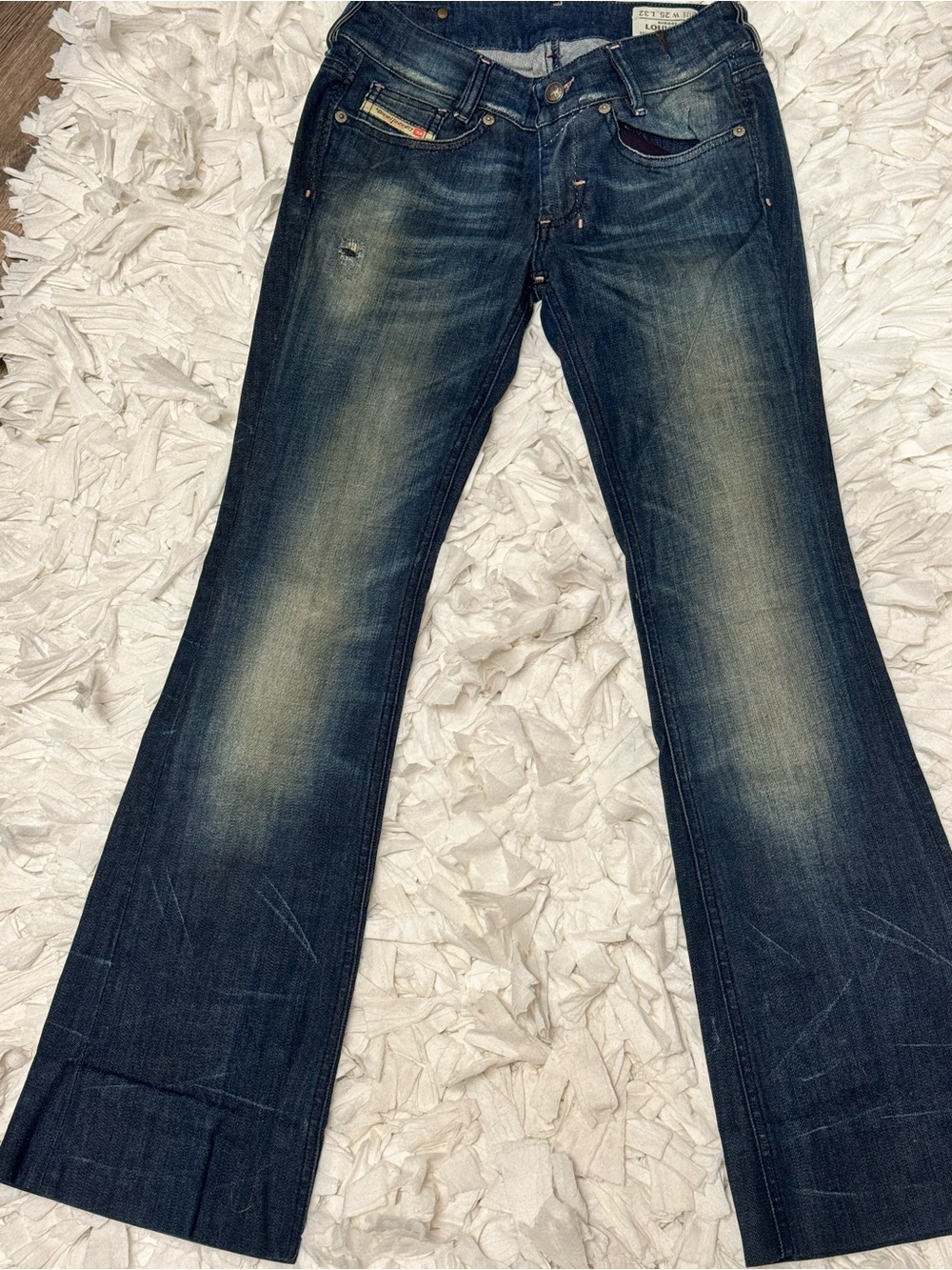 Diesel Women's Dark Blue Flare Jeans W25 L32 WASH 008LK STRETCH